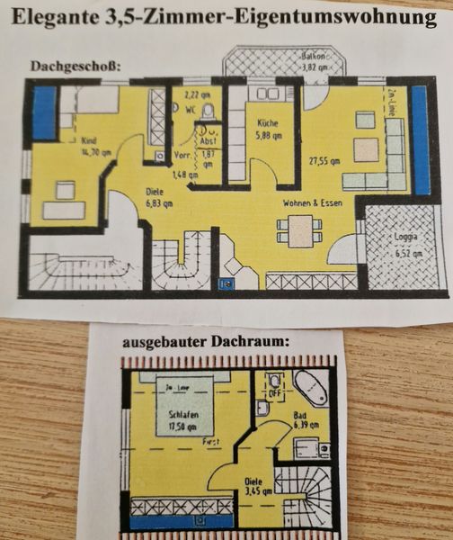 Elegante 3,5 Zimmer Maisonettewohnung Feldrandlage in Neulußheim